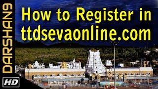 How to register ttdsevaonline.com website | darshan9