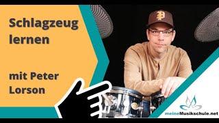 Schlagzeug spielen lernen mit Peter Lorson und meineMusikschule.net