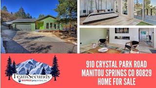 SOLD 910 Crystal Park Road Manitou Springs Co 80829 Home For Sale