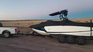 My son 21 yrs old out here driving across country to deliver this $170,000 boat to a millionaire $