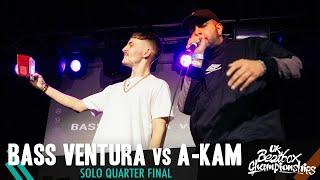 Bass Ventura vs A-Kam | Solo Quarter Final | 2019 UK Beatbox Championships