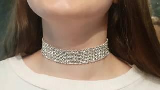 RHINESTONE BRIDAL CHOKER made by CWUK