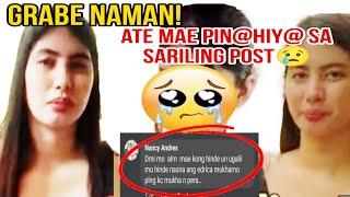 HALA! ATE MAE PINAHIY@ SA SARILING POST NAKO PO DESERVE NGA BANG IPAHIY@? #kalingaprab #edcy #OFW