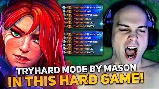 TRYHARD MODE by MASON on WINDRANGER CARRY in THIS HARD GAME!