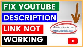 How To Fix YouTube Description Link Not Working? [in 2024]