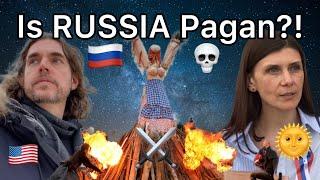 BURNING at the STAKE in RUSSIA?!Is this AMERICAN Safe in MOSCOW?Maslenitsa Ritual @PavelKabanovA