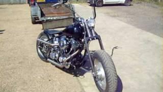 Harley Davidson EVO BOBBER; Running Short walk round video. Fenland Choppers