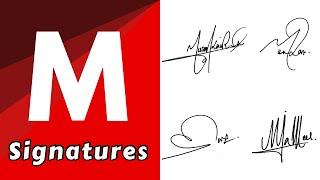 ️M Signatures |️ M signature style | m name signatures