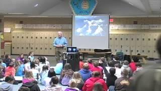 Dave Lageson introduces the Everest Education Expedition at Sacagawea Middle School