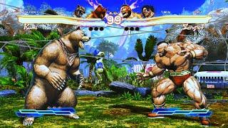 Kuma & King vs Zangief & Hugo  (Hardest)  - Street Fighter X Tekken