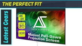 Akia Screens 110 inch Pull Down Projector Screen: The Ultimate Home Theater Experience!