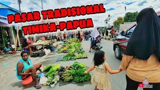 PASAR TRADISIONAL DI TIMIKA - PAPUA | BANYAK KAGET DENGAN HARGA SAYUR