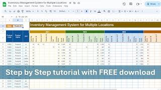 Multi-Location Inventory Management in Google Sheets