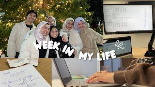 Week in My Life | assignments, studying, dinner night, STATA stress, productive week