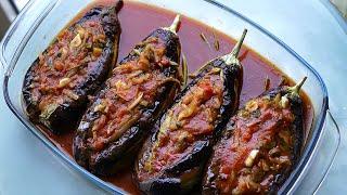 How to make Imam Bayildi - Turkish Vegan Stuffed Eggplants