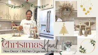 Christmas Décor Haul | Decorate with Me | Target + Walmart + Ross  | Home + Kitchen Organization