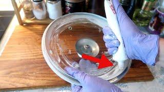 If you squeeze TOOTHPASTE onto a glass lid, you WILL BE SURPRISED at the result