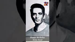 Sonu Sood Painting. #happybirthday #sonusood #Painting  #portrait #viral #trending #shorts