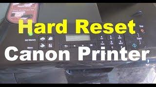 How to Hard Reset Canon Printer Error