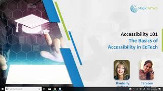 Webinar | Accessibility 101: The Basics of Accessibility in EdTech