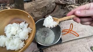 How to make rice outdoors | Easy camping rice