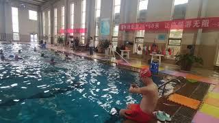 郝迅达50米蛙泳首次记录，致敬覃海洋Hao Schindler 50-meter breaststroke first record, salute Tan Ocean