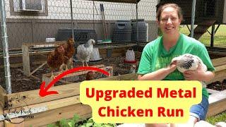 UPGRADED Metal Backyard Chicken Run