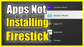 How to Fix Apps Not Installing or Stuck on Firestick 4k (Easy Method)