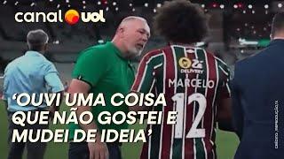 Mano confirma ter mudado alteração do Flu por ter se irritado com Marcelo; veja