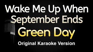 Wake Me Up When September Ends - Green Day (Karaoke Songs With Lyrics - Original Key)