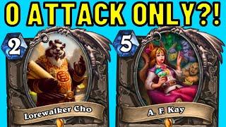 Can You WIN with ONLY Zero Attack Minions?!