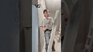 Секрет штукатурки #василий_санузел #ремонт #ванная #штукатурка #стены