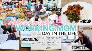 My Work + Homeschool Routine || 3 Essential Routines + Aldi Haul || Working + Homeschooling Mom DITL