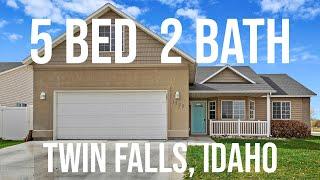 5 Bedroom 2 Bathroom Home For Sale in Twin Falls, Idaho at 1202 Quail St, Twin Falls, Idaho 83301.