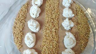 تشيز كيك بي شوكولاتة و كريما والا أروع. Cheesecake al cioccolato e panna fatto in casa