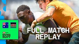 STUNNING comeback  | Australia v Kenya | Cape Town HSBC SVNS | Full Match Replay