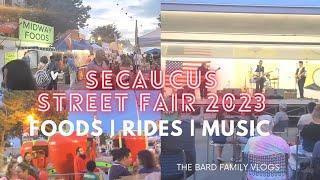 Secaucus Street Fair June 2023|| Food Vendors|| Rides || MUSIC ||The Bard Family Vlogs #streetfair