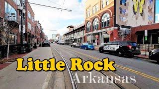 Little Rock Downtown Walking tour | Little Rock 4K |  Capitol of Arkansas