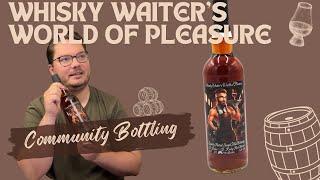 Whisky Waiter's World of Pleasure Lightly Pleated Single Malt Port Cask Finish Community Bottling