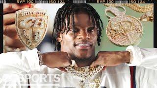 Ravens QB Lamar Jackson Shows Off His Insane Jewelry Collection | On the Rocks