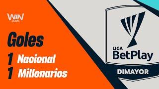 Nacional vs. Millonarios (goles) | Liga BetPlay 2024-2 | Cuadrangulares - Fecha 4