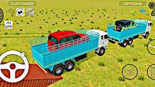 Drive JCB and Unloading Stone From Dumper Truck in Game#dumper #jcb #car #scorpio #thar #gaming