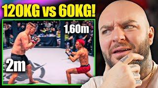 UNERWARTET! 120KG KICKBOXER vs 60KG GRAPPLING Meister.. RINGLIFE