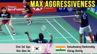 MAX AGGRESSIVENESS | Choi Sol Gyu/Kim Won Ho VS Satwiksairaj Rankireddy/Chirag Shetty