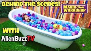 Behind The Scenes at the Magic Workshop with Alien Buzz TV!!!!