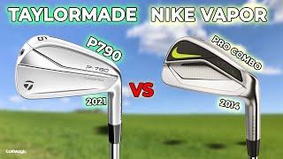 NEW TAYLORMADE P790 IRONS VS NIKE VAPOR PRO COMBO IRONS! IS NEW ALWAYS BETTER?