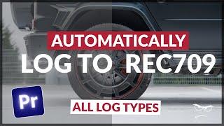 How to Automatically Change LOG TO REC709 - Without LUTs | Premiere Pro