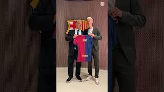 ️ President Joan Laporta & Dani Olmo #fcbarcelona #shorts