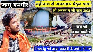 Badrinath to amarnath on foot ।। फाइनली श्री बाबा बर्फानी के दर्शन हो गए ।। Jammu & Kashmir