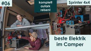 Camper Elektrik um AUTARK zu Reisen | 12V & 230V Strom Setup Schaltplan | Sprinter 4x4 | ECTIVE #06